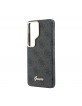 Guess Samsung S26 Ultra Hülle Case 4G Script Metal Logo Magnetic Schwarz