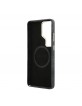 Guess Samsung S26 Ultra Hülle Case 4G Script Metal Logo Magnetic Schwarz