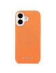 Guess iPhone 17 Hülle Case Perforated 4G Logo MagSafe Orange