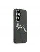 Karl Lagerfeld Samsung S26 Hülle Case Choupette Karl Script Magnetic Schwarz