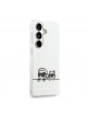 Karl Lagerfeld Samsung S26 Hülle Case Peekaboo Magnetic Karl Choupette Weiß