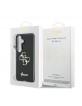 Guess Samsung S26 Hülle Case 4G Script Metal Logo Schwarz