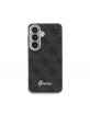 Guess Samsung S26 Hülle Case 4G Script Metal Logo Magnetic Schwarz