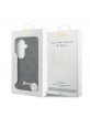 Guess Samsung S26 Hülle Case 4G Script Metal Logo Magnetic Schwarz