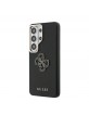 Guess Samsung S26 Ultra Hülle Case 4G Resin Logo Schwarz
