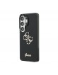 Guess Samsung S26 Ultra Hülle Case 4G Script Metal Logo Schwarz