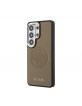 Guess Samsung S26 Ultra Hülle Case Perforated 4G Metal Magnetic Braun