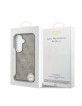 Guess Samsung S26+ Plus Hülle Case Leather 4G Gold Frame Magnetic Braun