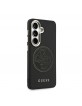 Guess Samsung S26 Hülle Case Perforated 4G Metal Magnetic Schwarz