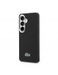 Lacoste Samsung S26 Hülle Case Petit Pique Semi Wrap MagSafe Schwarz