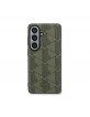 Lacoste Samsung S26 Hülle Case Blend Monogram Magnetic Khaki