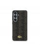 Lacoste Samsung S26 Hülle Case Blend Monogram Gold Logo Magnetic Braun