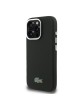 Lacoste iPhone 16 Pro Hülle Case MagSafe Iconic Metal Frame Schwarz