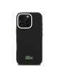 Lacoste iPhone 16 Pro Max Hülle Case MagSafe Iconic Metal Frame Schwarz