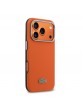 Lacoste iPhone 17 Pro Hülle Case Petit Pique Semi Wrap MagSafe Orange