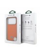 Lacoste iPhone 17 Pro Hülle Case Petit Pique Semi Wrap MagSafe Orange