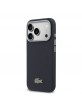 Lacoste iPhone 17 Pro Hülle Case Petit Pique Semi Wrap MagSafe Blau