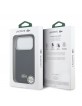 Lacoste iPhone 17 Pro Hülle Case Petit Pique Semi Wrap MagSafe Blau