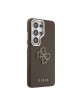 Guess Samsung S26 Ultra Hülle Case 4G Resin Metal Braun