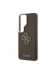Guess Samsung S26 Ultra Hülle Case 4G Resin Metal Braun