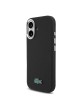 Lacoste iPhone 16 Hülle Case MagSafe Iconic Metal Frame Schwarz