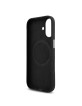 Lacoste iPhone 16 Hülle Case MagSafe Iconic Metal Frame Schwarz
