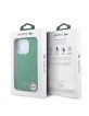 Lacoste iPhone 16 Pro Max Hülle Case MagSafe Iconic Metal Frame Grün