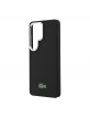 Lacoste Samsung S26 Ultra Petit Pique Hülle Case Metal Logo Magnetic Schwarz