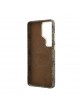 Guess Samsung S26 Ultra Hülle Case 4G Script Metal Logo Magnetic Braun