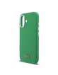 Lacoste iPhone 16 Hülle Case MagSafe Iconic Metal Frame Grün
