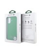 Lacoste iPhone 16 Hülle Case MagSafe Iconic Metal Frame Grün