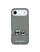 Karl Lagerfeld iPhone 17 Air Hülle Case Karl Choupette Heads MagSafe Grau