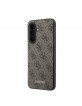 Guess Samsung A37 Hülle Case 4G Metal Classic Logo Braun