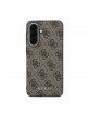 Guess Samsung A57 Hülle Case 4G Metal Classic Logo Braun