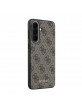 Guess Samsung A57 Hülle Case 4G Metal Classic Logo Braun