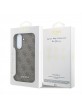 Guess Samsung A57 Hülle Case 4G Metal Classic Logo Braun