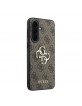 Guess Samsung A37 Hülle Case 4G Big Metal Logo Braun