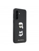 Karl Lagerfeld Samsung A37 Hülle Case Saffiano Karl Choupette Metal Schwarz
