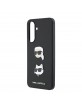 Karl Lagerfeld Samsung A37 Hülle Case Saffiano Karl Choupette Metal Schwarz