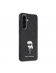 Karl Lagerfeld Samsung A57 Hülle Case Fixed Glitter Metal Ikonik Schwarz