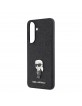 Karl Lagerfeld Samsung A57 Hülle Case Fixed Glitter Metal Ikonik Schwarz