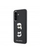 Karl Lagerfeld Samsung A57 Hülle Case Saffiano Karl Choupette Metal Schwarz