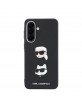 Karl Lagerfeld Samsung A57 Hülle Case Saffiano Karl Choupette Metal Schwarz