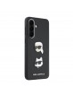 Karl Lagerfeld Samsung A57 Hülle Case Saffiano Karl Choupette Metal Schwarz