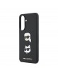 Karl Lagerfeld Samsung A57 Hülle Case Saffiano Karl Choupette Metal Schwarz