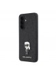 Karl Lagerfeld Samsung A37 Hülle Case Fixed Glitter Metal Ikonik Schwarz