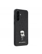 Karl Lagerfeld Samsung A37 Hülle Case Fixed Glitter Metal Ikonik Schwarz