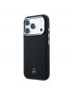Mercedes iPhone 17 Pro Hülle Casa Leather Semi Wrap MagSafe Schwarz