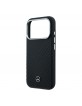 Mercedes iPhone 17 Pro Hülle Casa Leather Semi Wrap MagSafe Schwarz