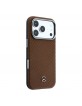 Mercedes iPhone 17 Pro Max Hülle Casa Leather Semi Wrap MagSafe Braun